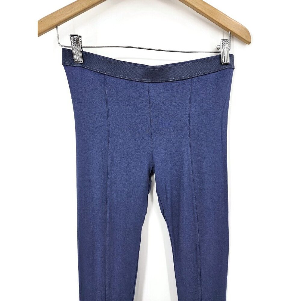 Maison Martin Margiela Navy Seam-Front Stretch Leggings Large - Picture 3 of 6